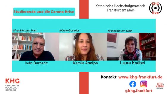KHG Online “Studierende und die Corona-Krise”  mit Kamila Armijos.