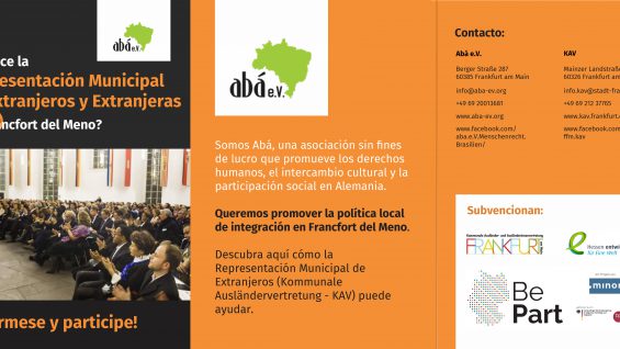 Conoce la Representación Municipal de Extranjeros y Extranjeras (KAV) de Fráncfort del Meno?